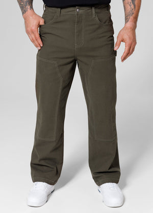 DOGWOOD Olivgrüne Baggy-Hose