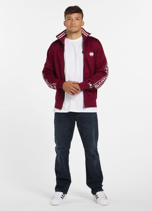 Trainingsjacke Oldschool Tape Logo - Burgundy