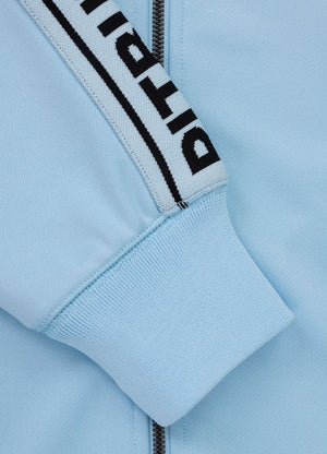 Men's Sweatjacket Oldschool Tape Logo - Light blue