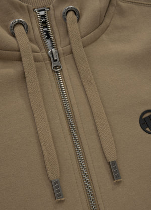 HILLTOP 23 Coyote Brown Kapuzenpullover mit Reißverschluss