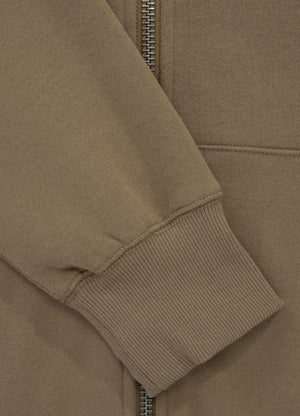 HILLTOP 23 Coyote Brown Kapuzenpullover mit Reißverschluss