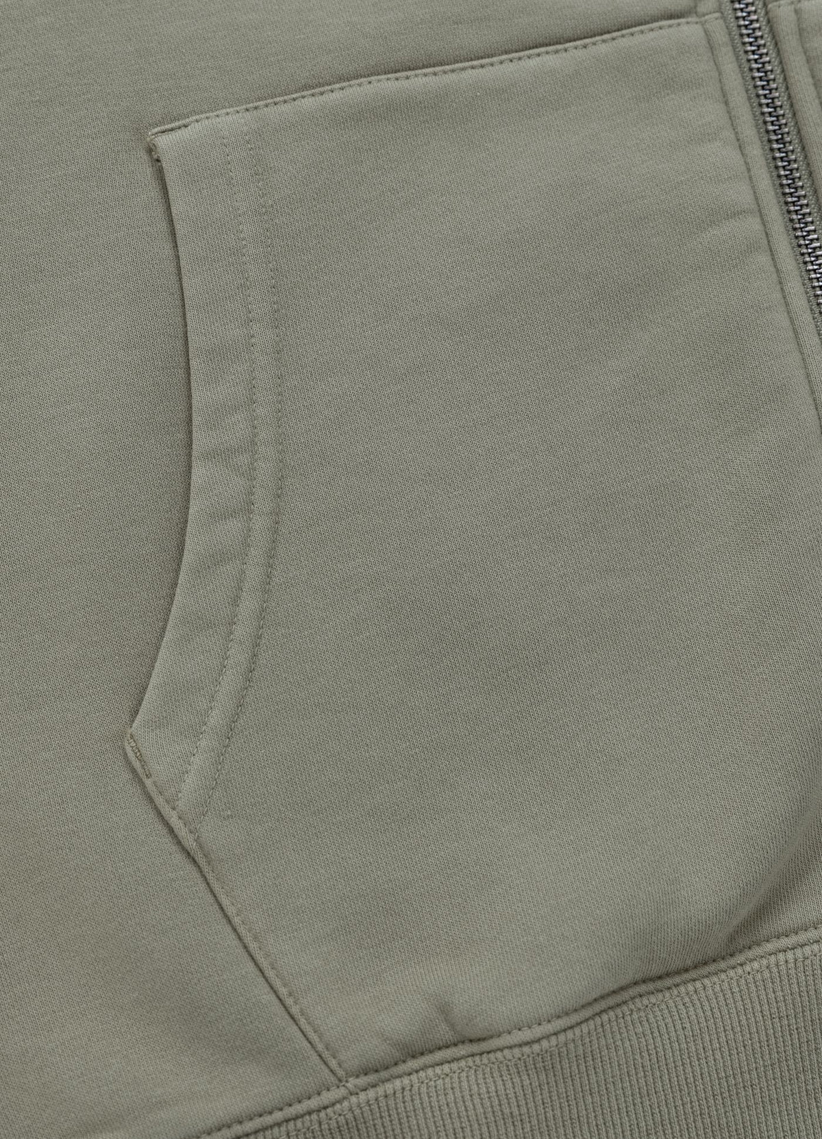 Men's Zip-up hoodie Washed PLANET SURF - Gray Harbour