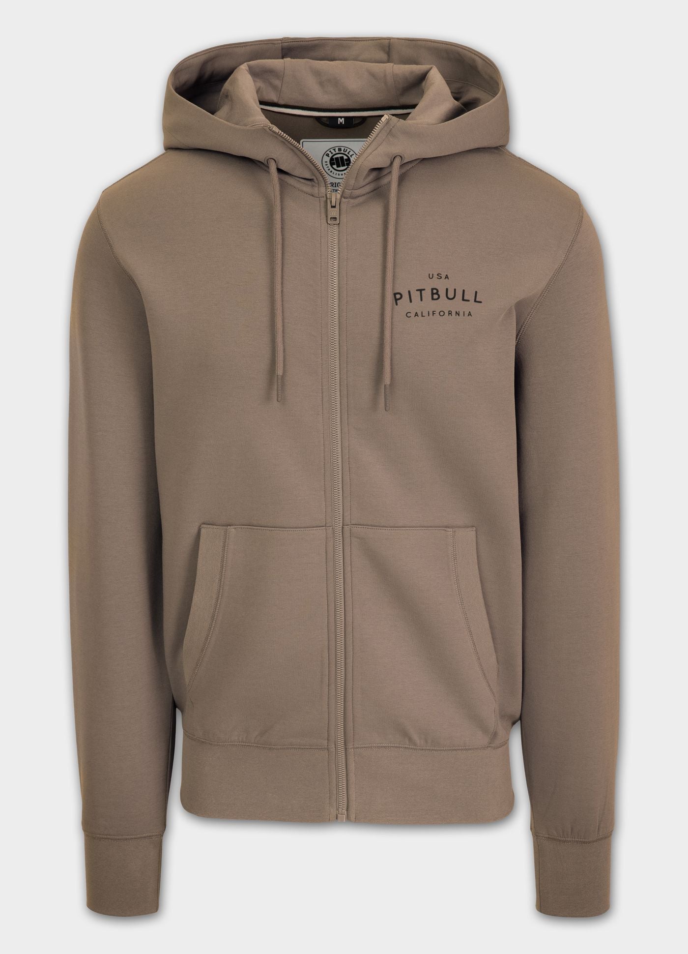 Men's Zip-up hoodie SAMPSON - Light brown