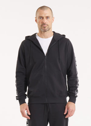 Men's Zip-up hoodie TAPE NUGGET - Black