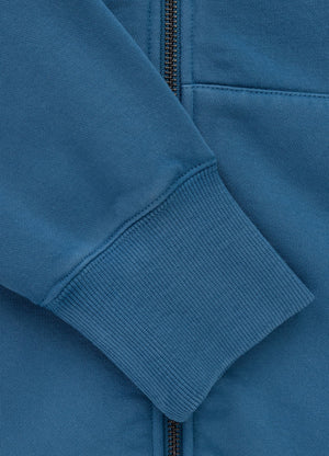 Men's Zip-up hoodie Washed PLANET SURF - Blue