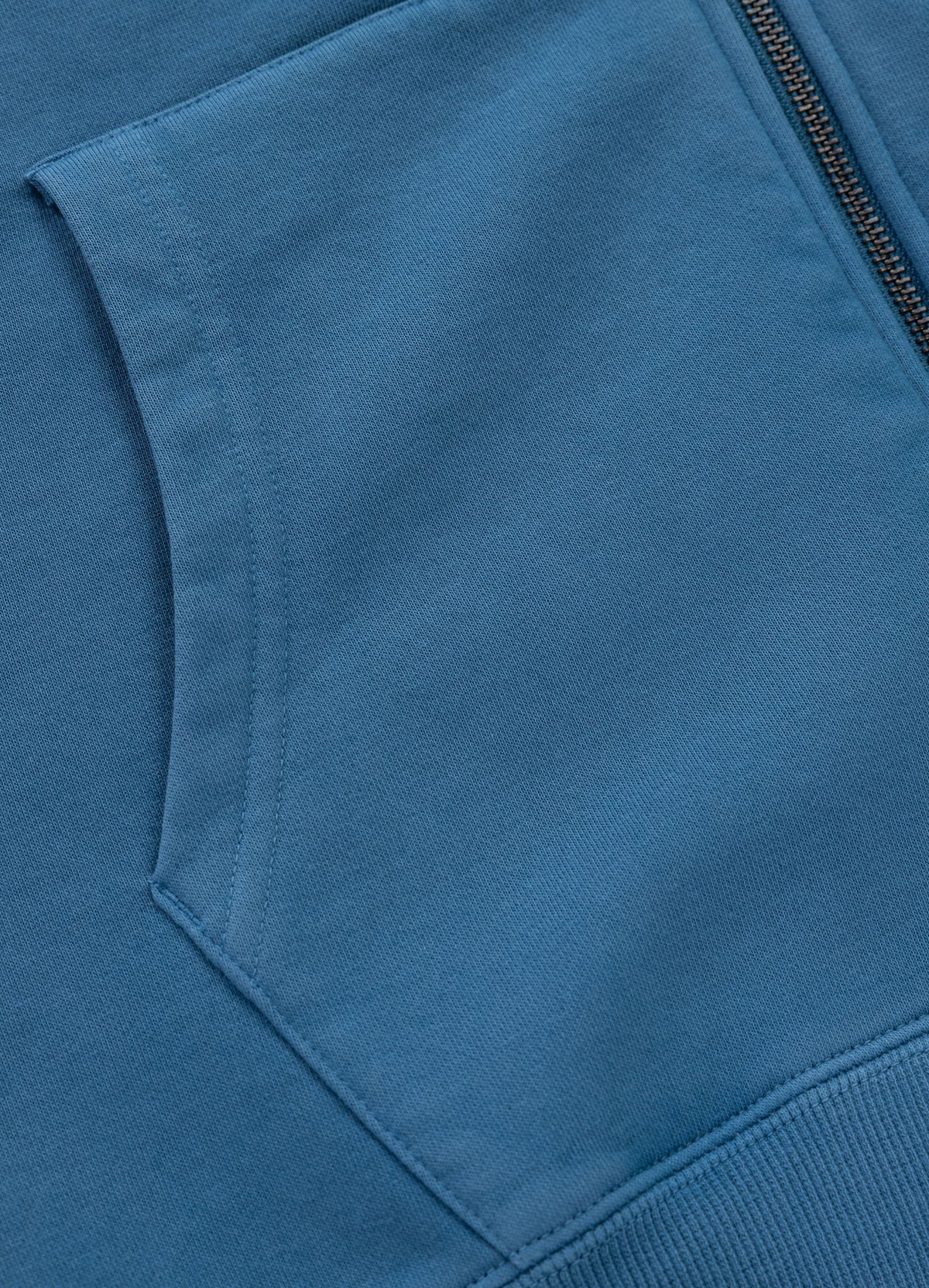 Men's Zip-up hoodie Washed PLANET SURF - Blue