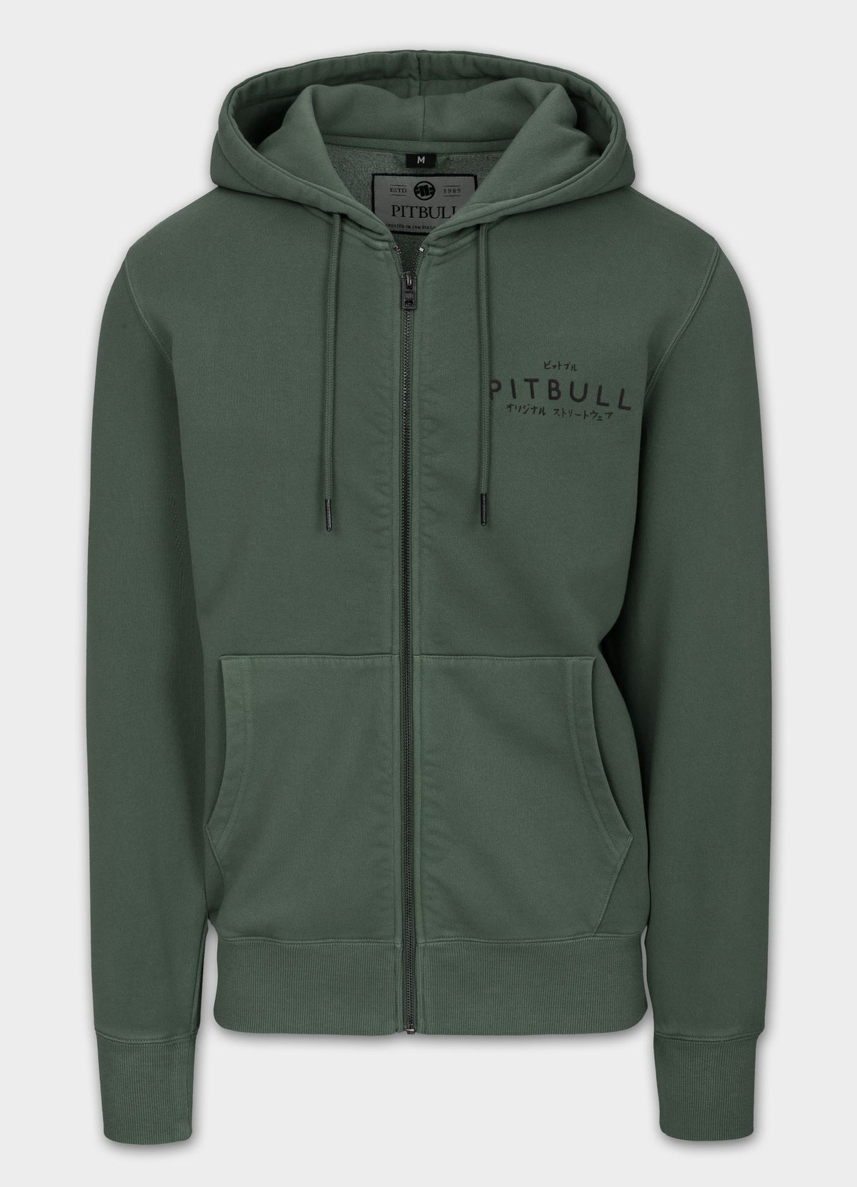 Men's Zip-up hoodie Washed MT FUJI