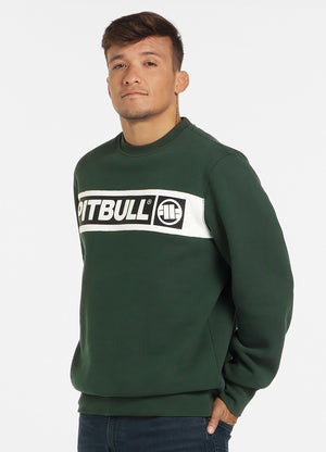 SHERWOOD Tamnozeleni Crewneck