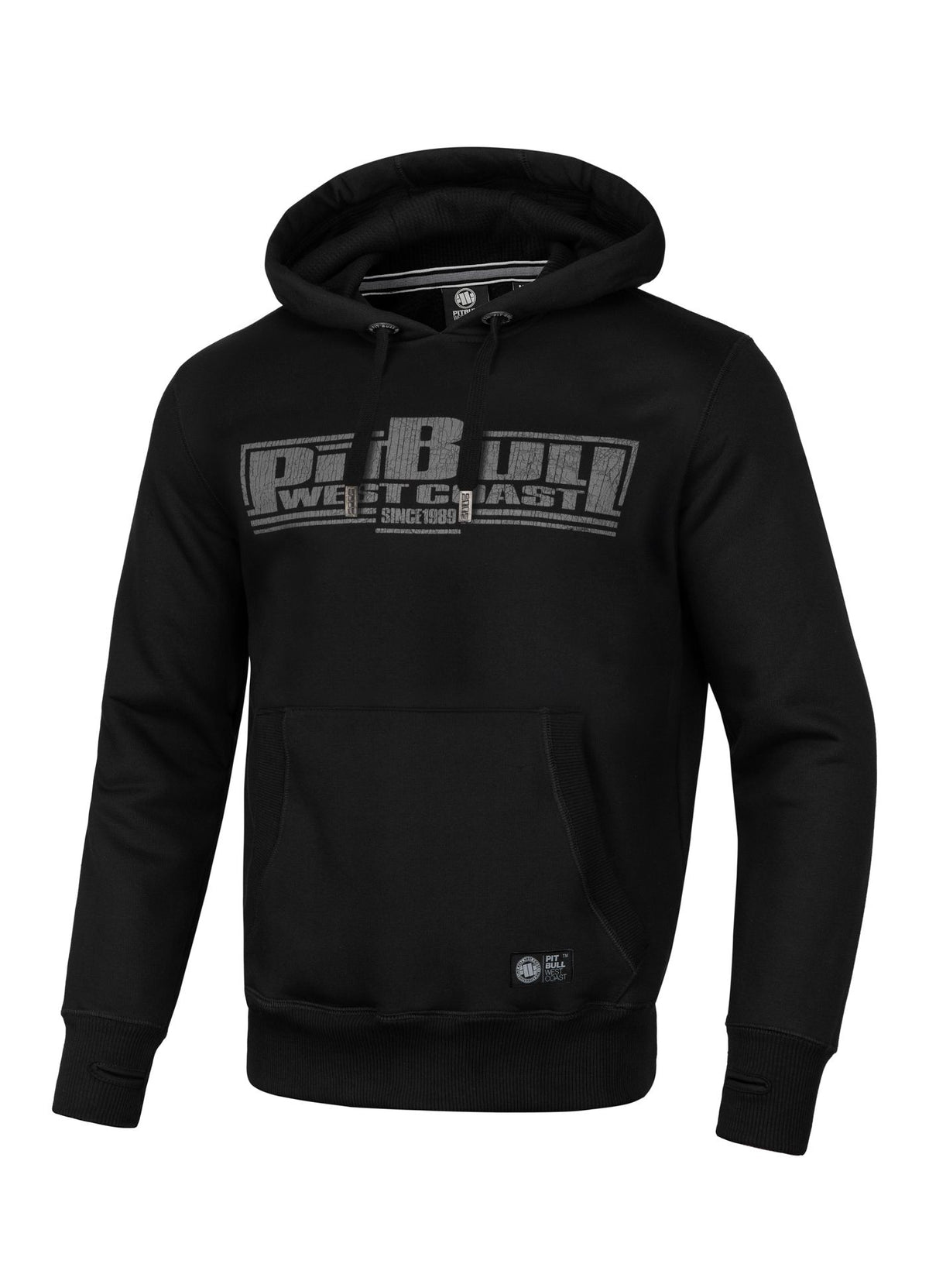 BOXING FD Schwarzer Kapuzenpullover