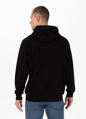 BLACK BRAND Schwarzer Kapuzenpullover