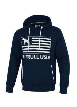 PITBULL USA Dunkelblauer Kapuzenpullover