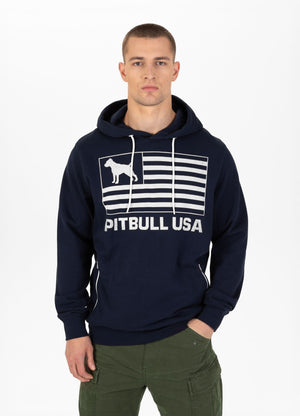 PITBULL USA Dunkelblauer Kapuzenpullover