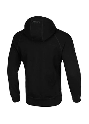 ADCC Schwarzer Kapuzenpullover mit Reißverschluss