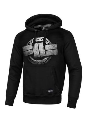 Schwarzer Kapuzenpullover mit STEEL-LOGO