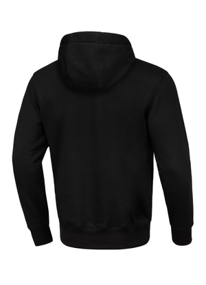 Schwarzer Kapuzenpullover mit STEEL-LOGO