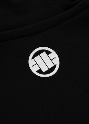 Schwarzer Kapuzenpullover mit STEEL-LOGO