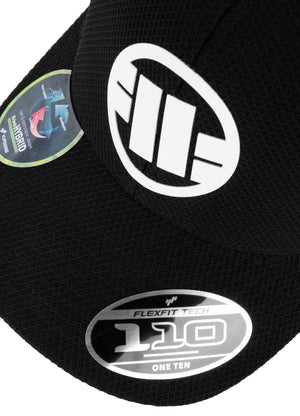 Logo-Hybrid-Snapback in Schwarz