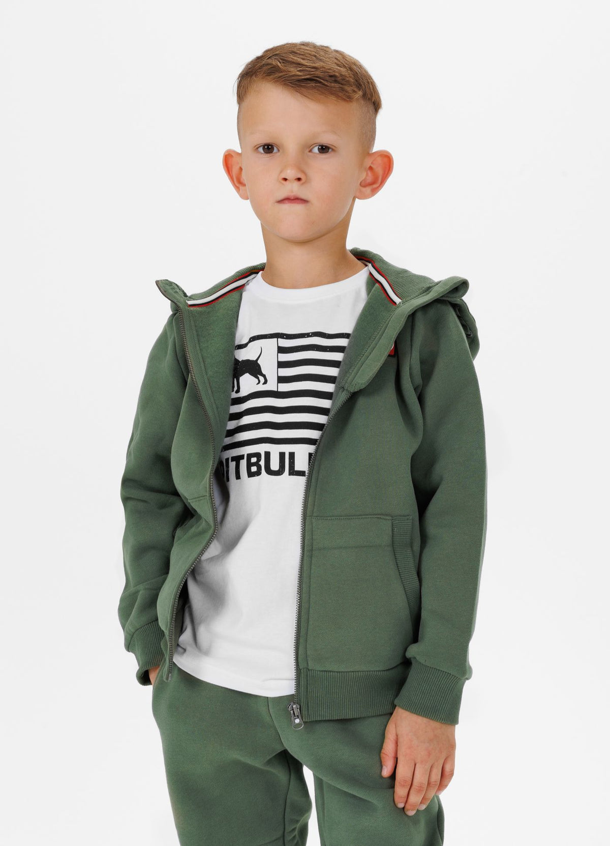 Kinder Zip Hoodie HILLTOP JUNIOR Olive