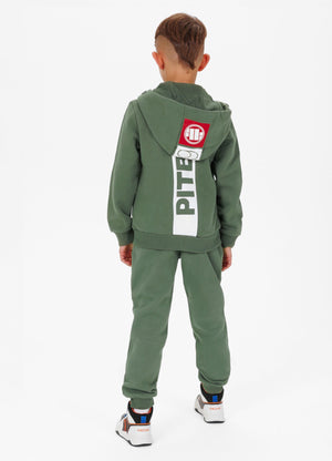 Kinder Zip Hoodie HILLTOP JUNIOR Olive