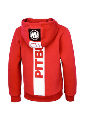 Kinder Zip Hoodie HILLTOP JUNIOR Flammenrot