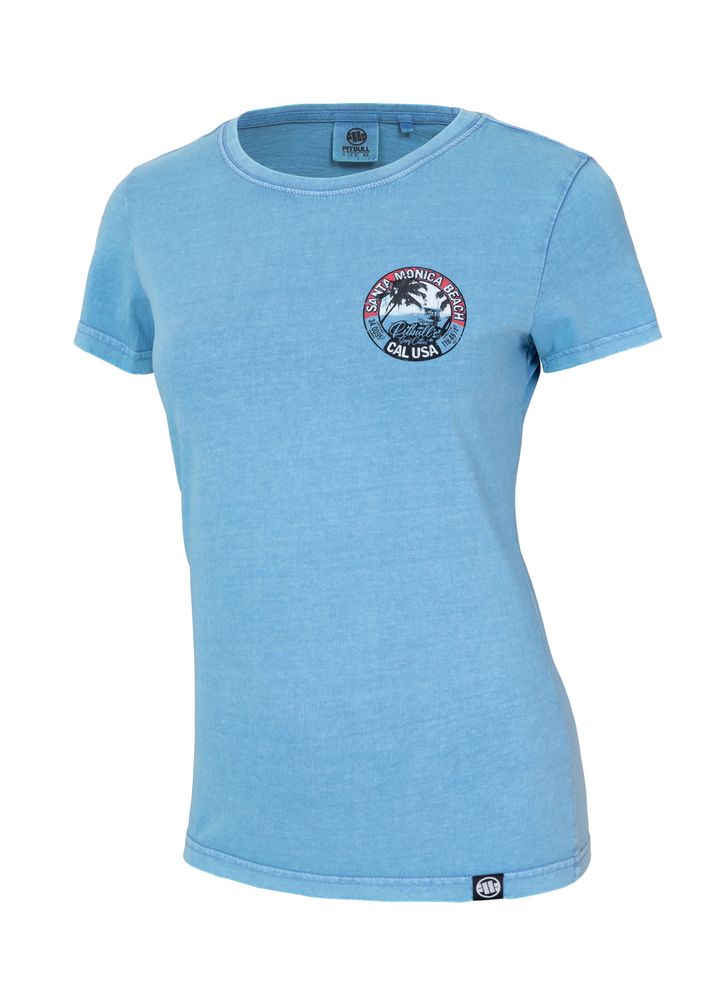T-Shirt mit Rundhalsausschnitt in Blau
