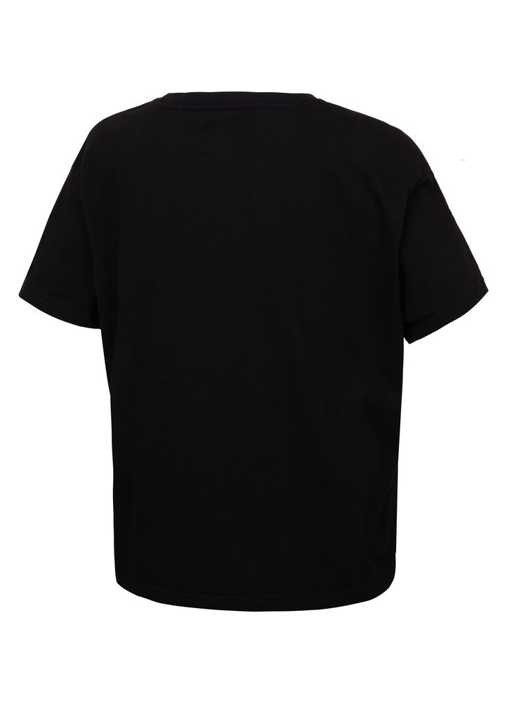 HEARTIE – Übergroßes schwarzes T-Shirt