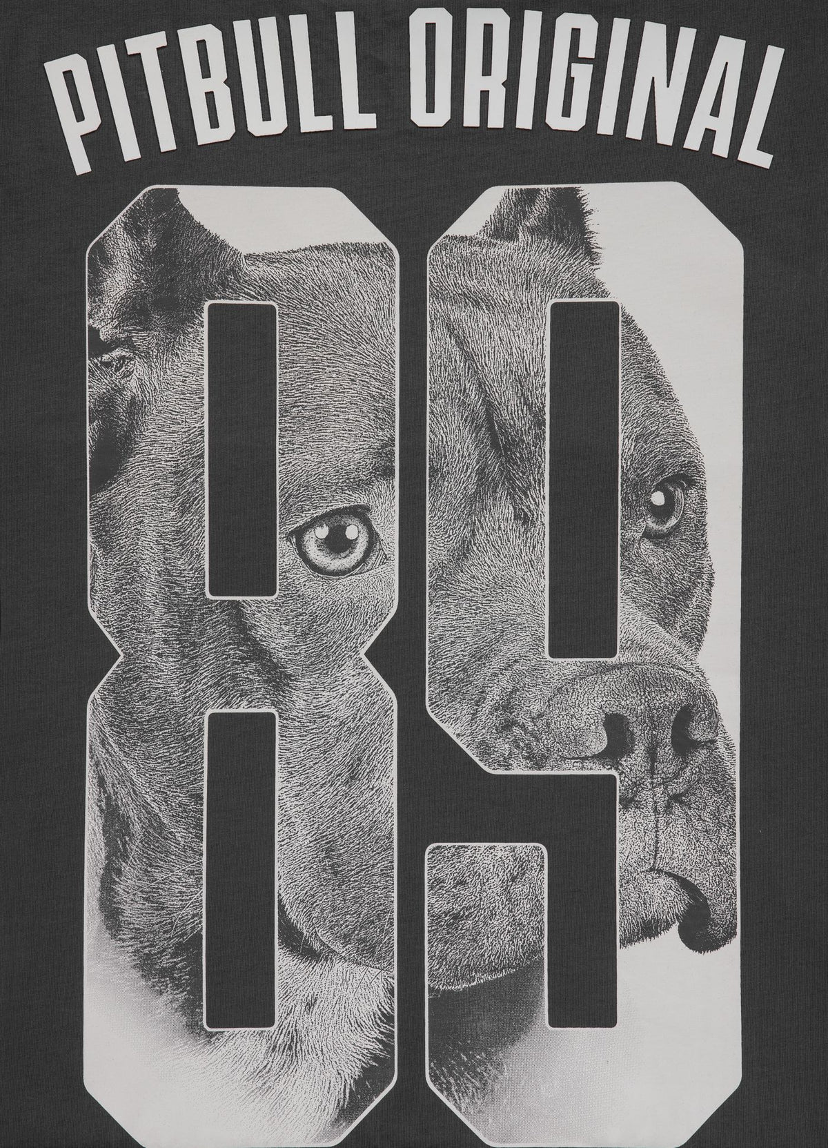 EIGHTY NINE DOG Leichtes Graphit-T-Shirt