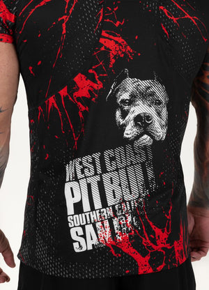 BLOOD DOG 2 Schwarzes Mesh-T-Shirt