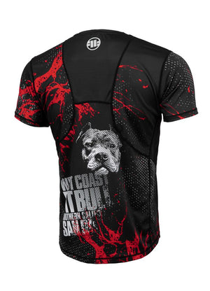 BLOOD DOG 2 Schwarzes Mesh-T-Shirt