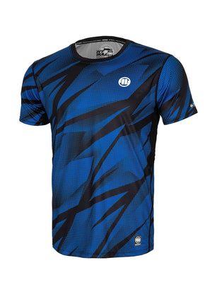 DOT CAMO 2 Blaues Sport-T-Shirt