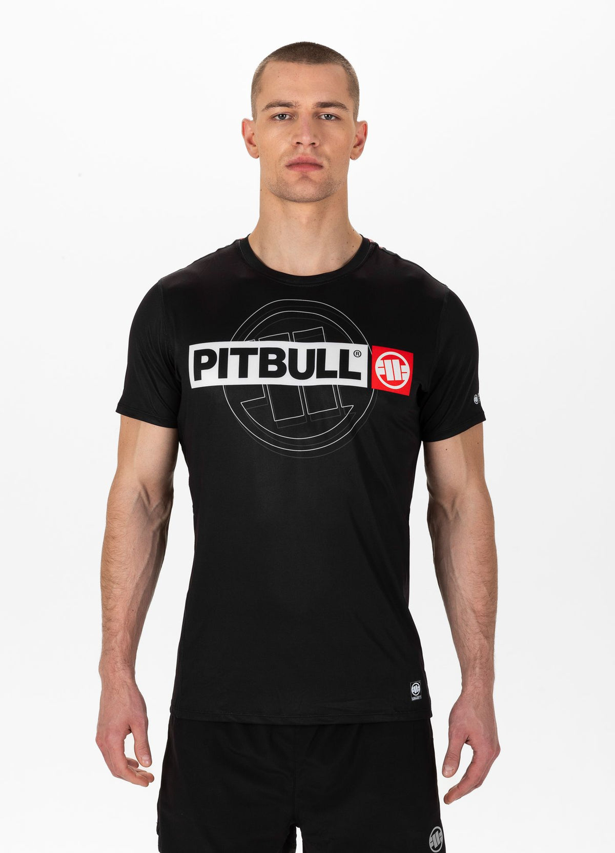 HILLTOP SPORTS Schwarzes Mesh-T-Shirt