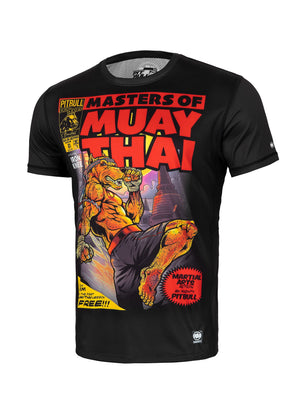 MASTERS OF MUAY THAI Schwarzes Mesh-T-Shirt