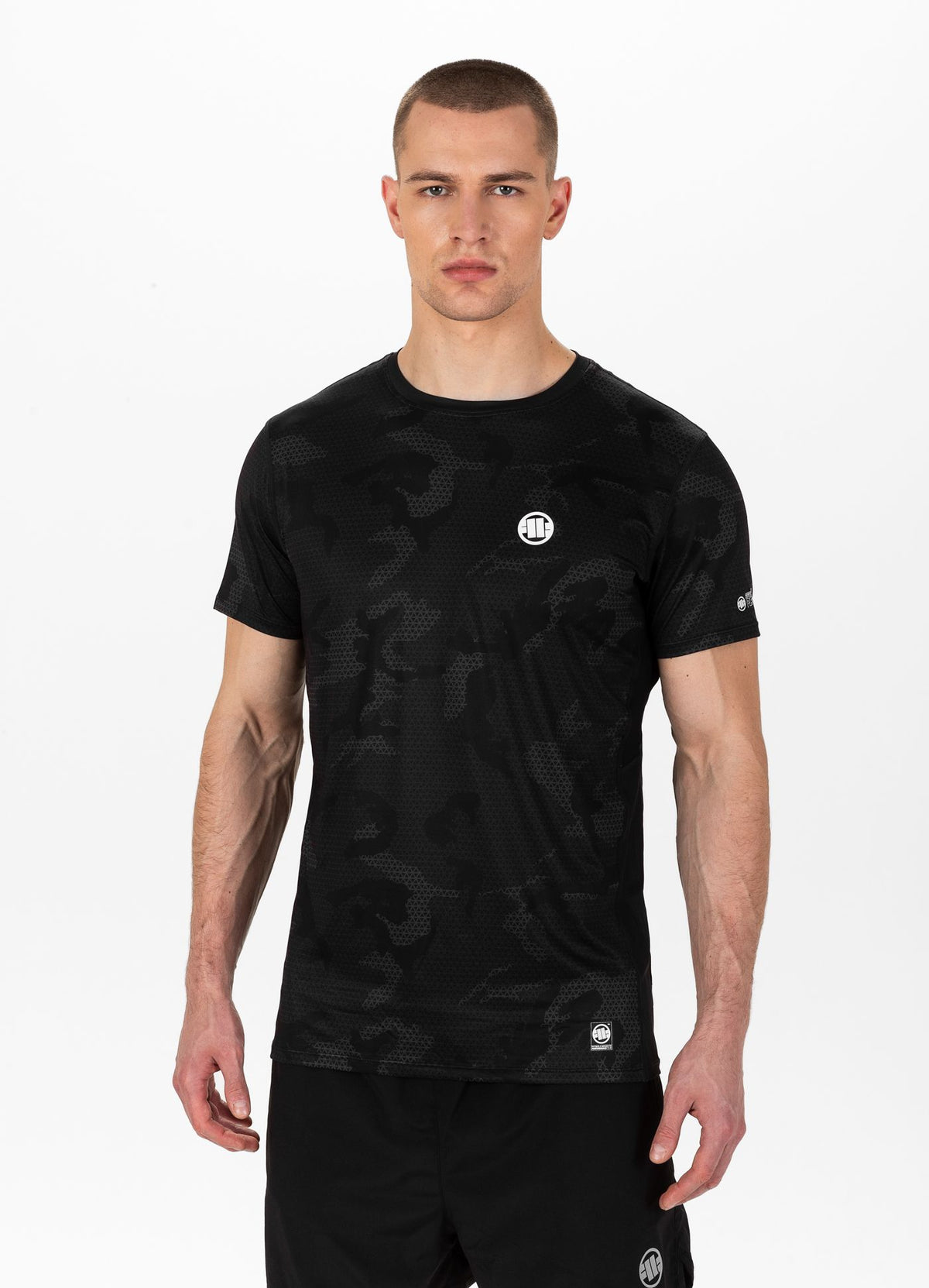 NET CAMO NEW LOGO 2 All Black Camo Mesh T-Shirt