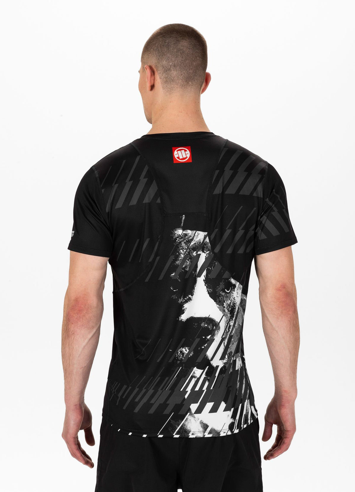 STREET DOG Schwarzes Mesh-T-Shirt