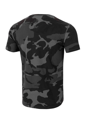 CLASSIC BOXING – T-Shirt in Slim Fit mit Camouflage-Muster in Schwarz