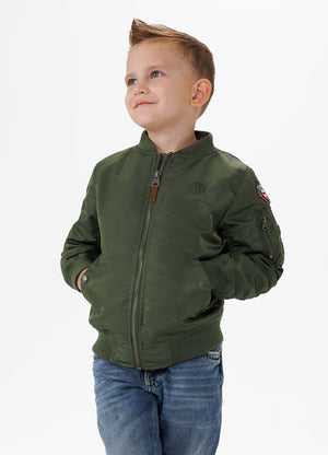 Kinder Übergangsjacke MA-1 Junior - Olivgrün