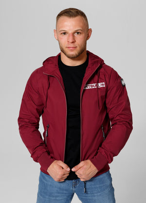 Burgunderrote Jacke mit ATHLETIC-LOGO