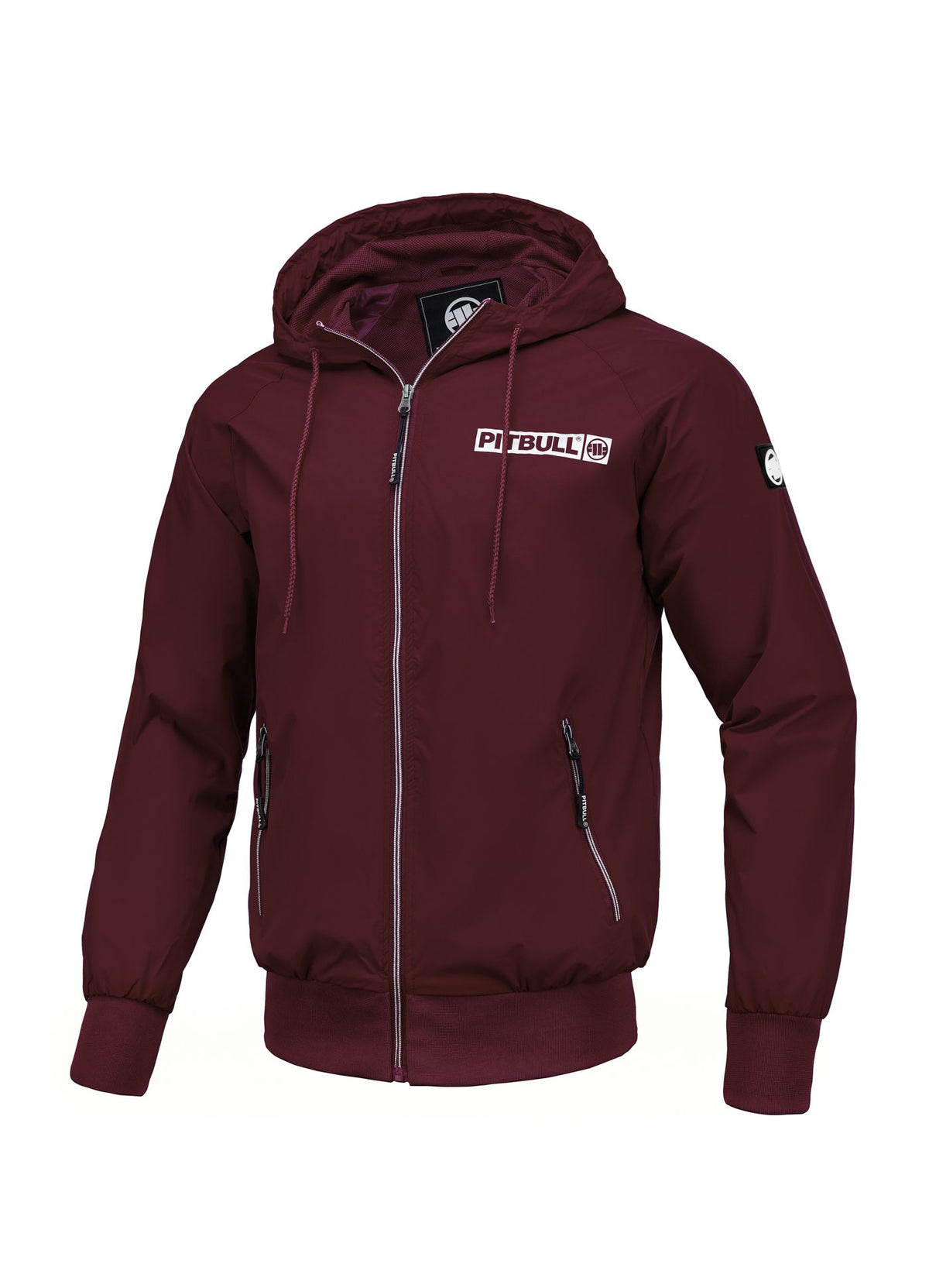 Kirschjacke mit sportlichem Logo