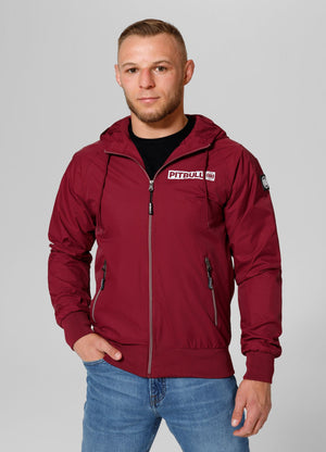 Burgunderrote Jacke mit ATHLETIC-LOGO