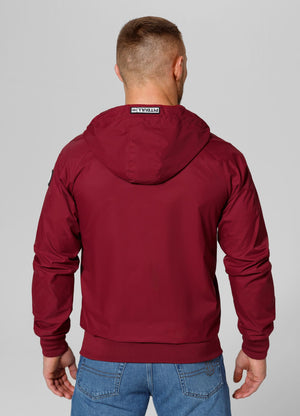 Burgunderrote Jacke mit ATHLETIC-LOGO