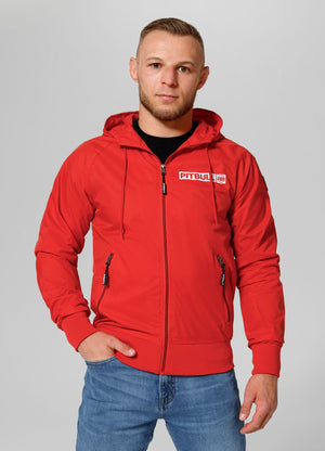 Rote Jacke mit ATHLETIC-LOGO