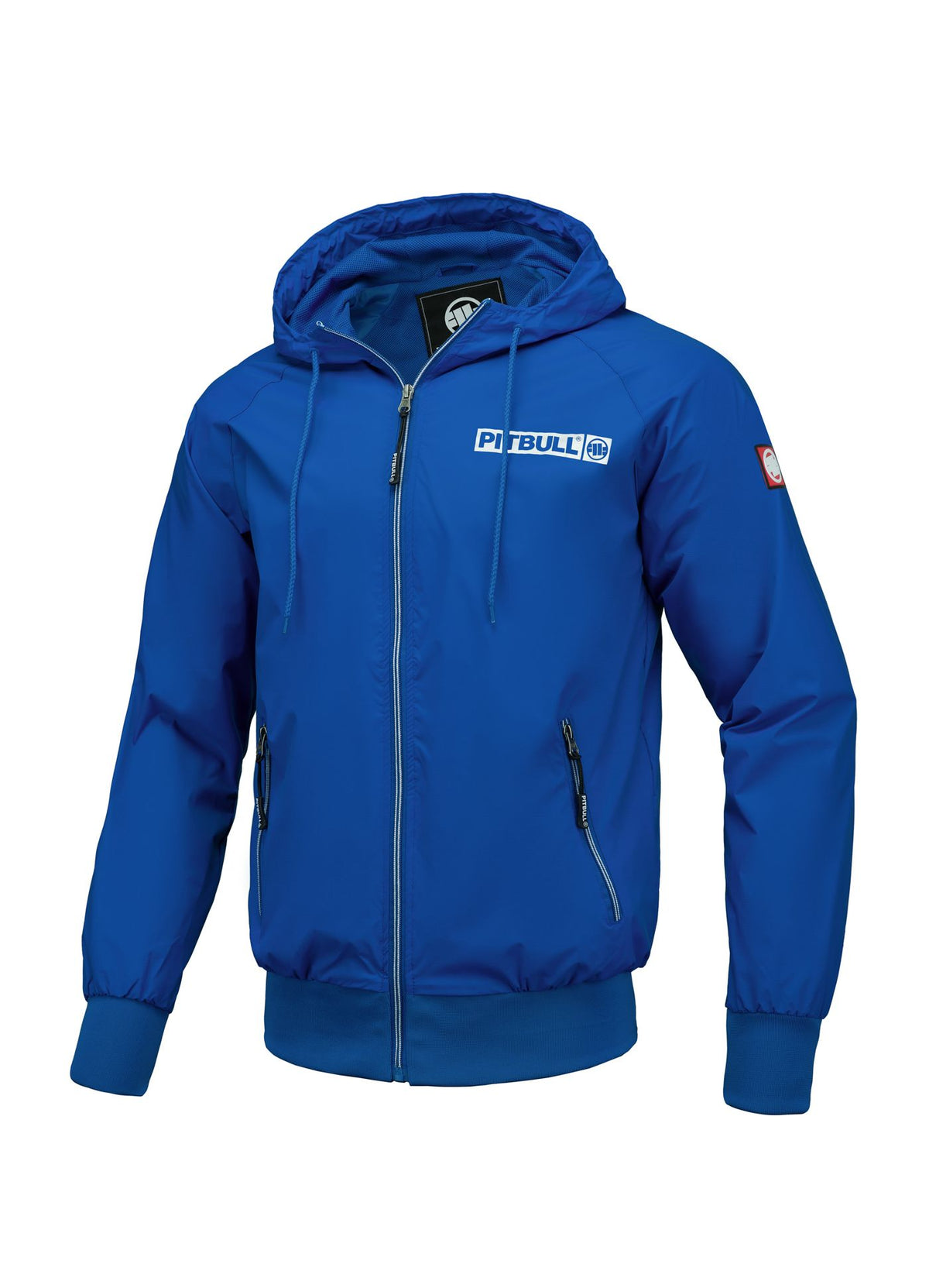 Königsblaue Jacke mit ATHLETIC-LOGO