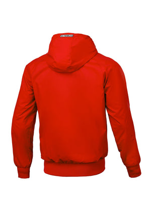 Rote Jacke mit ATHLETIC-LOGO