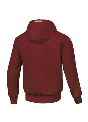 Burgunderrote Jacke mit ATHLETIC-LOGO