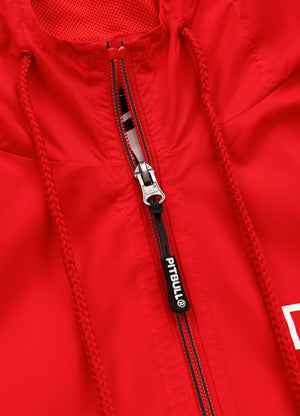 Rote Jacke mit ATHLETIC-LOGO