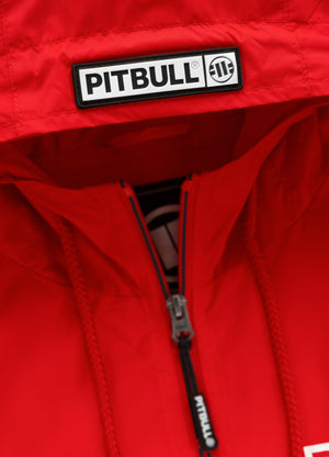 Rote Jacke mit ATHLETIC-LOGO