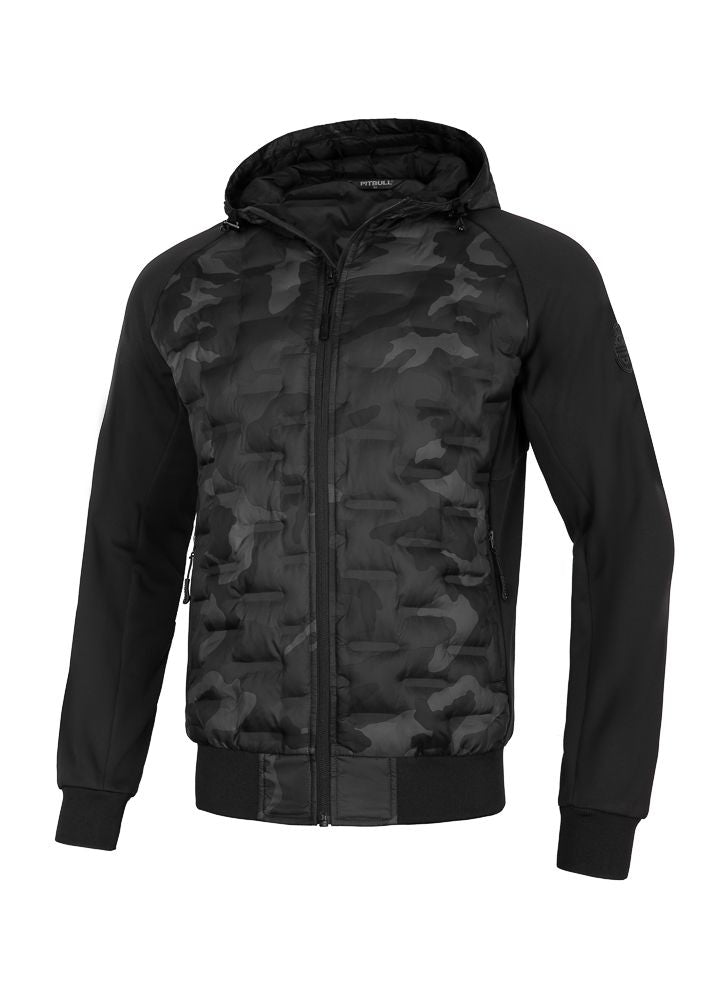 ROXTON Schwarze Camo-Kapuzenjacke