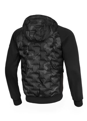 ROXTON Schwarze Camo-Kapuzenjacke