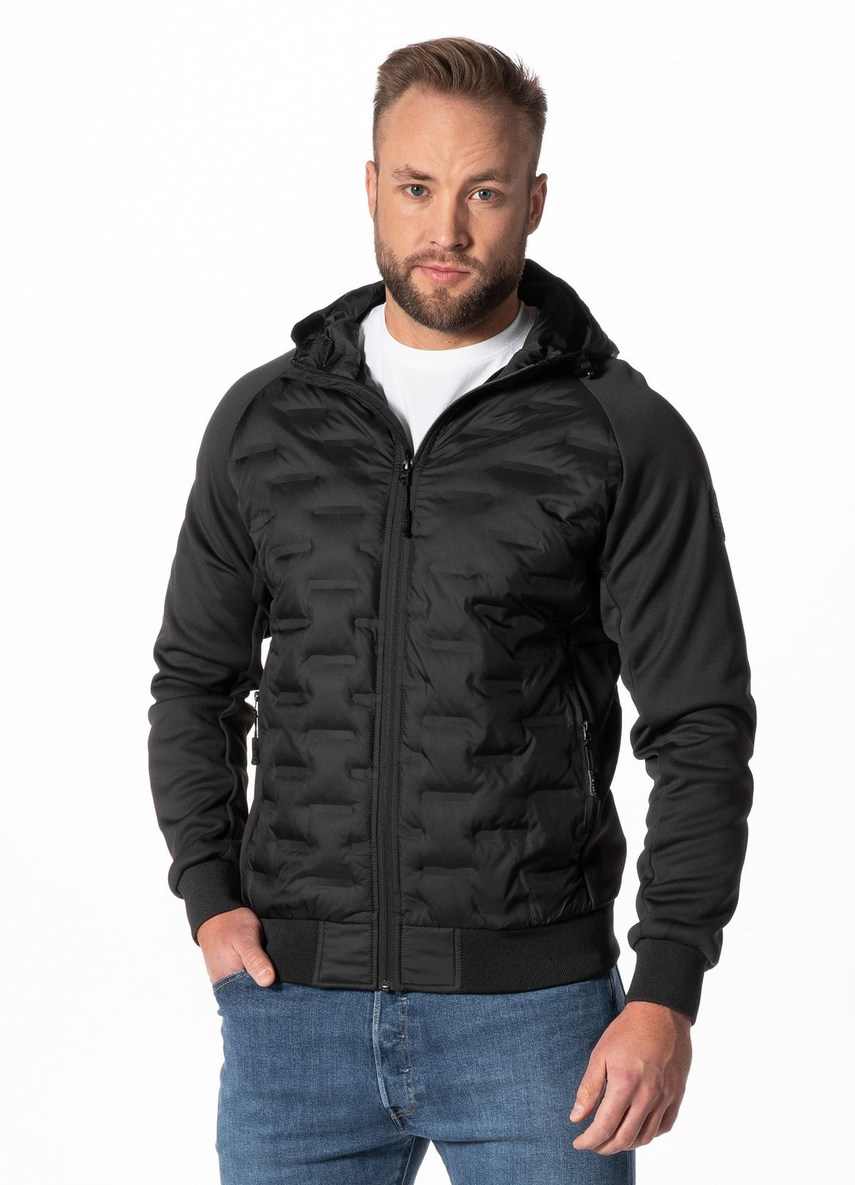 ROXTON Schwarze Kapuzenjacke