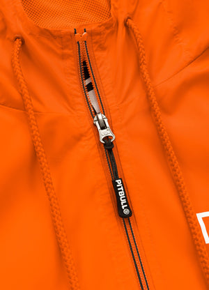 Orangefarbene Jacke mit ATHLETIC-LOGO